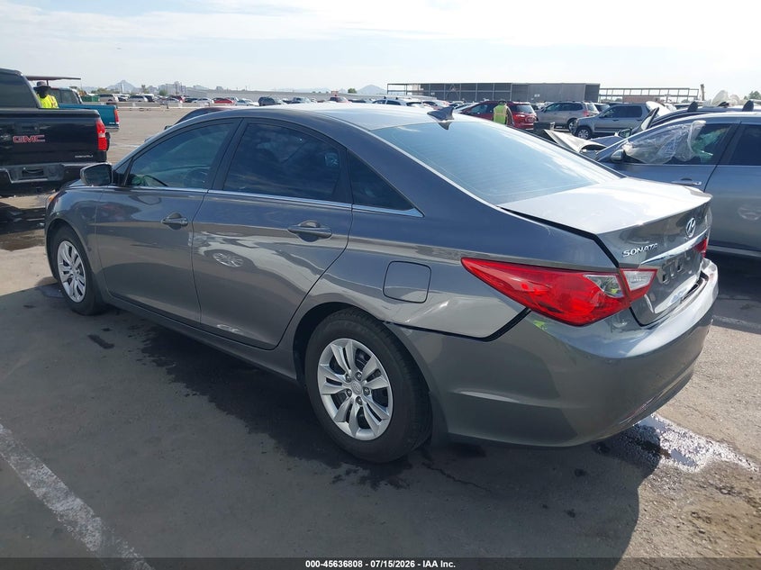 2012 Hyundai Sonata VIN 5NPEB4AC1CH371868 IAAI salvage auction — FRONT & REAR, Salvage Title, sold $1,600 on 2026-07-27 (photo 3)