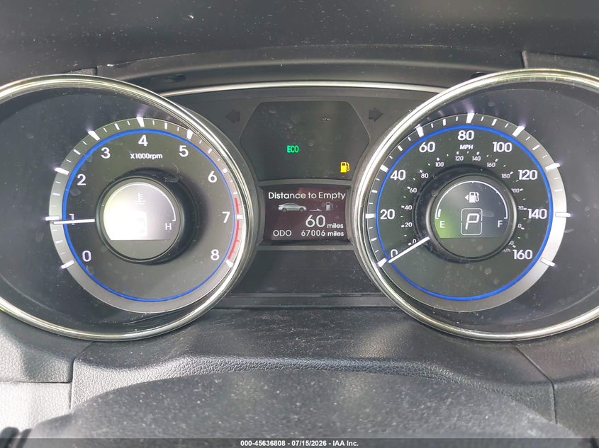 2012 Hyundai Sonata VIN 5NPEB4AC1CH371868 IAAI salvage auction — FRONT & REAR, Salvage Title, sold $1,600 on 2026-07-27 (photo 7)