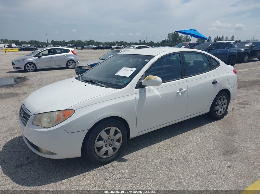 2008 Hyundai Elantra VIN KMHDU46D28U423489 IAAI salvage auction — NORMAL WEAR, Clear (Florida), sold $475 on 2026-07-23 (photo 2)