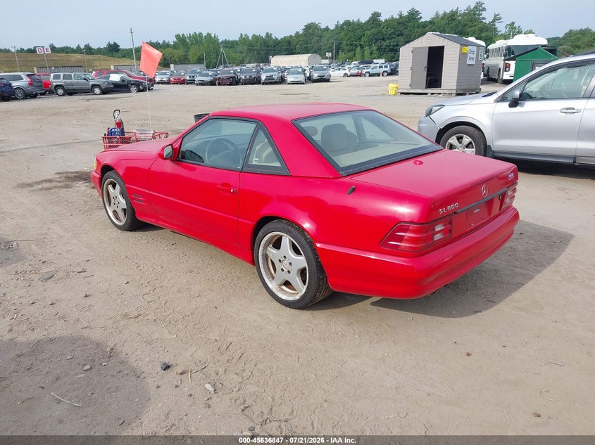 2002 Mercedes-benz Sl-class VIN WDBFA68F02F204895 IAAI salvage auction — NORMAL WEAR, Original (New Hampshire), sold $575 on 2026-07-22 (photo 3)