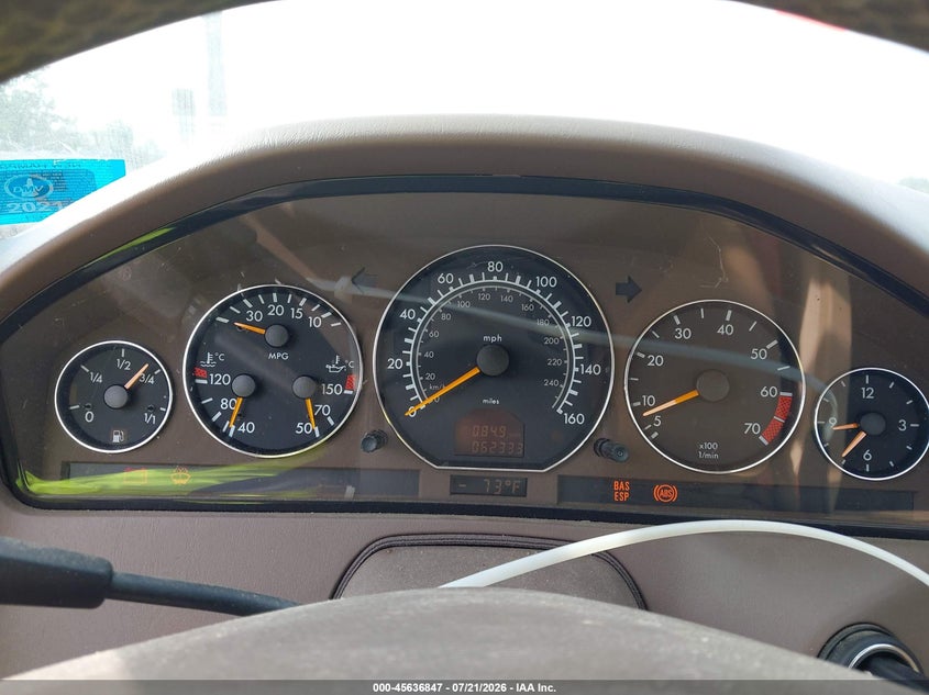 2002 Mercedes-benz Sl-class VIN WDBFA68F02F204895 IAAI salvage auction — NORMAL WEAR, Original (New Hampshire), sold $575 on 2026-07-22 (photo 7)