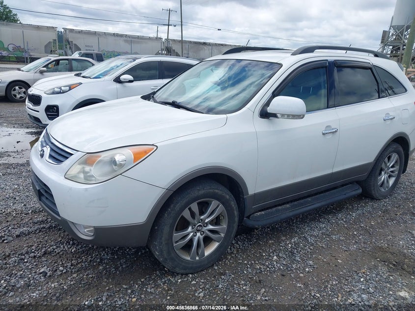 2012 Hyundai Veracruz VIN KM8NUDCC5CU201117 IAAI salvage auction — REPOSSESSION, Salvage Title, sold $875 on 2026-07-17 (photo 2)