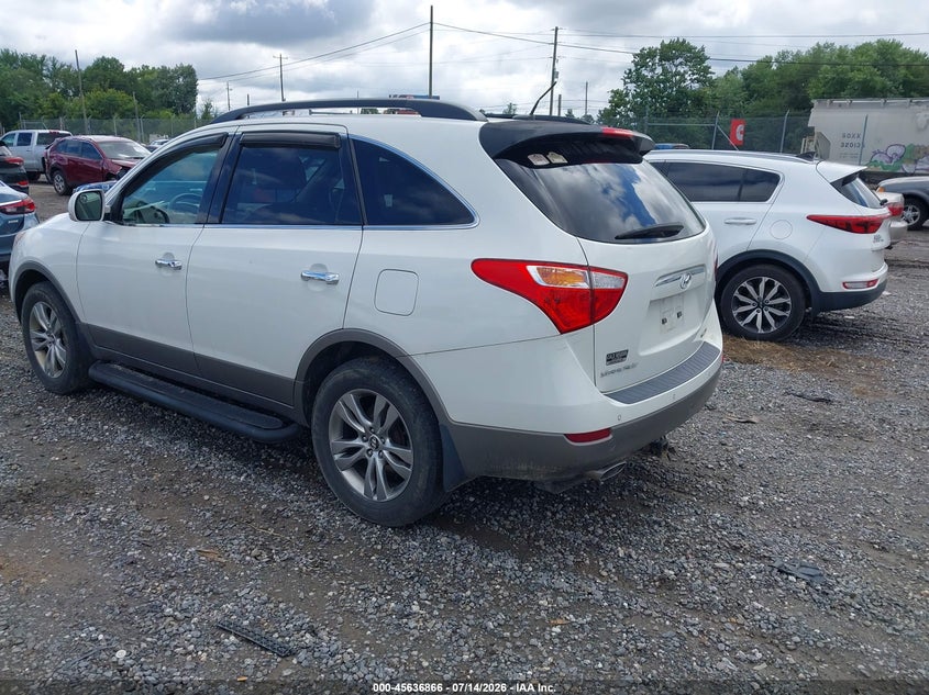 2012 Hyundai Veracruz VIN KM8NUDCC5CU201117 IAAI salvage auction — REPOSSESSION, Salvage Title, sold $875 on 2026-07-17 (photo 3)