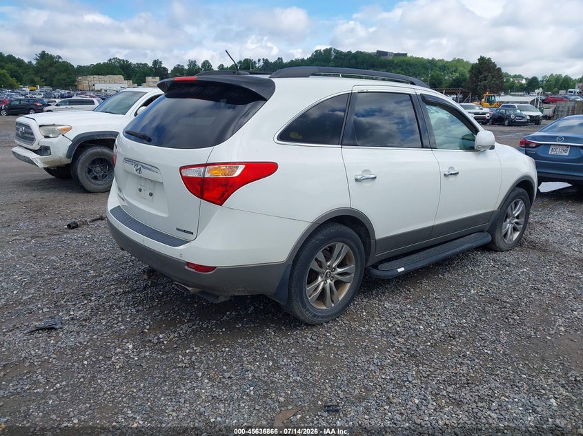 2012 Hyundai Veracruz VIN KM8NUDCC5CU201117 IAAI salvage auction — REPOSSESSION, Salvage Title, sold $875 on 2026-07-17 (photo 4)