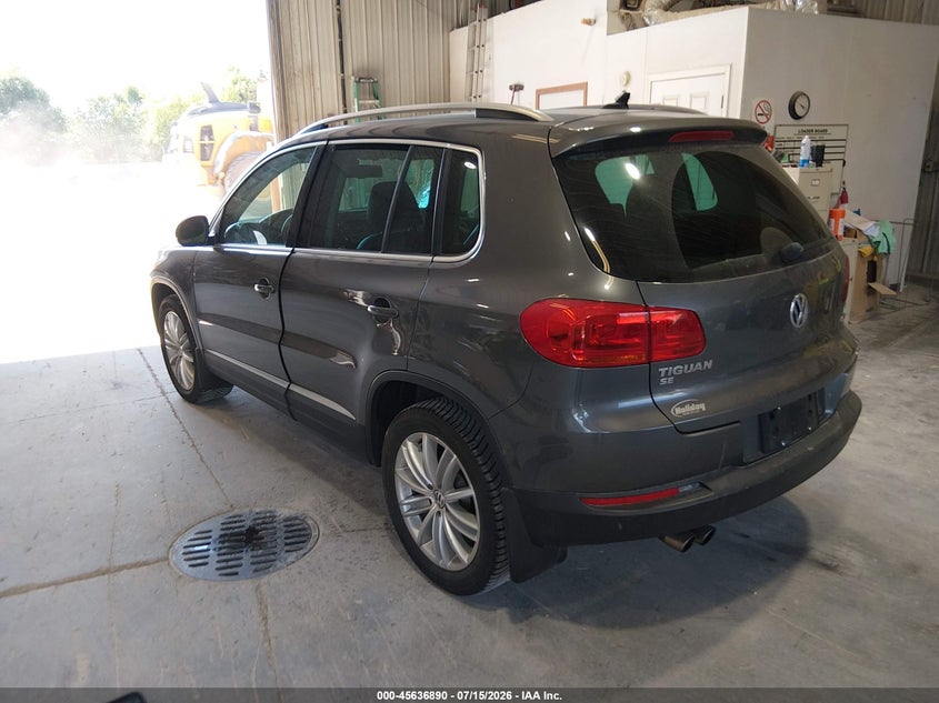 2016 Volkswagen Tiguan VIN WVGBV7AXXGW522927 IAAI salvage auction — FRONT END, Salvage Title, sold $1,700 on 2026-08-19 (photo 3)