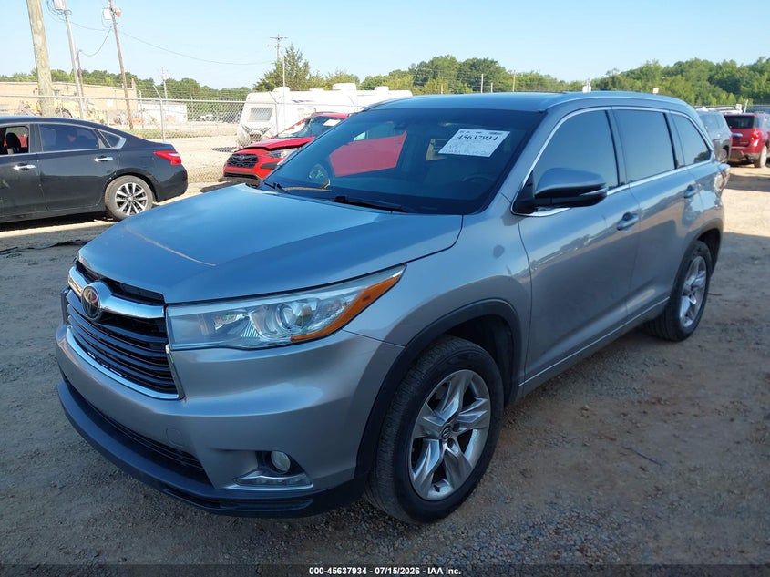 2016 Toyota Highlander VIN 5TDYKRFHXGS181694 IAAI salvage auction — SIDE, Salvage (North Carolina), sold $7,100 on 2026-08-02 (photo 2)