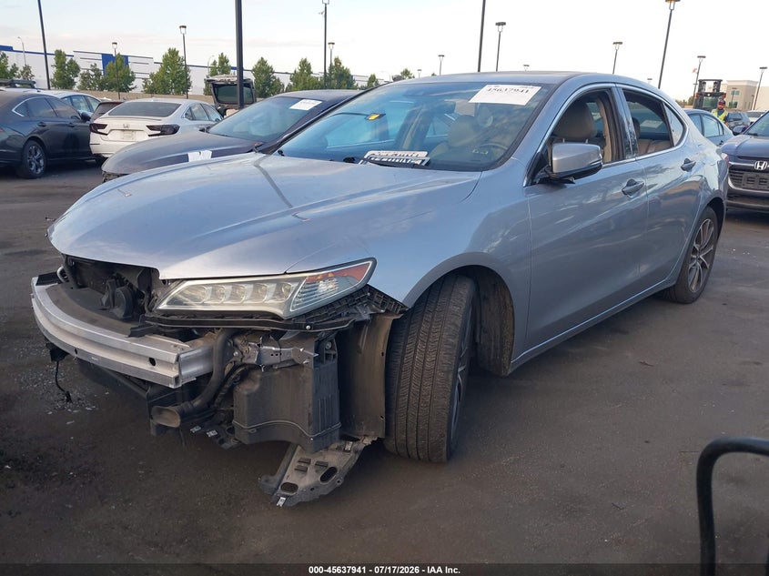 2016 Acura Tlx VIN 19UUB2F58GA002000 IAAI salvage auction — RIGHT FRONT, Salvage Certificate (California), sold $2,150 on 2026-07-24 (photo 2)