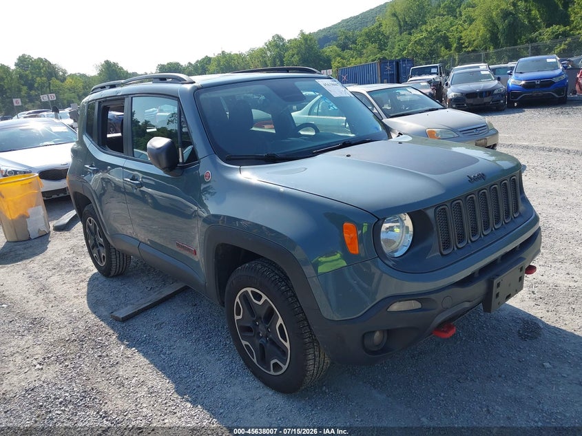 2016 Jeep Renegade VIN ZACCJBCT6GPD21167 IAAI salvage auction — REAR END, Wait Title, sold $1,275 on 2026-08-18 (photo 1)
