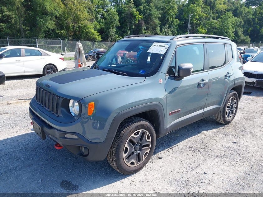 2016 Jeep Renegade VIN ZACCJBCT6GPD21167 IAAI salvage auction — REAR END, Wait Title, sold $1,275 on 2026-08-18 (photo 2)