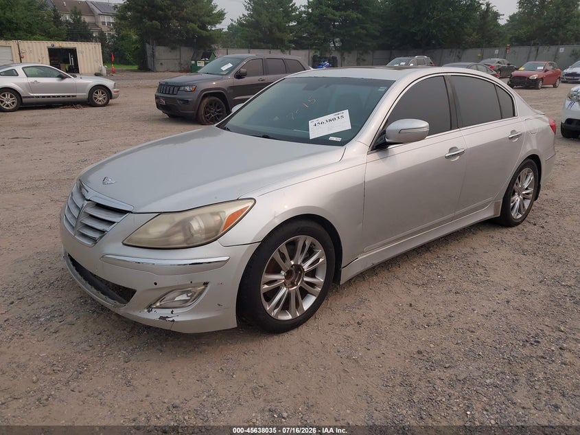 2012 Hyundai Genesis VIN KMHGC4DD2CU204821 IAAI salvage auction — NORMAL WEAR, Clear (Florida), sold $225 on 2026-07-28 (photo 2)
