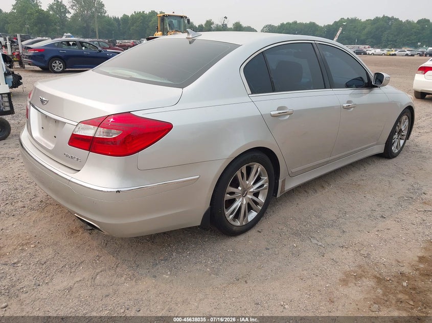 2012 Hyundai Genesis VIN KMHGC4DD2CU204821 IAAI salvage auction — NORMAL WEAR, Clear (Florida), sold $225 on 2026-07-28 (photo 4)