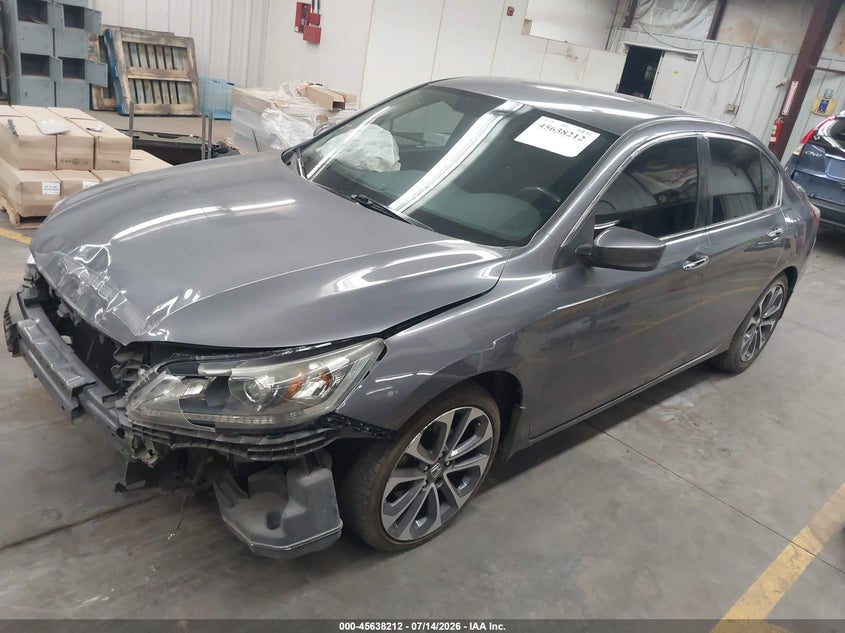 2015 Honda Accord VIN 1HGCR2F50FA222740 IAAI salvage auction — FRONT END, Salvage Title, sold $2,700 on 2026-07-28 (photo 2)
