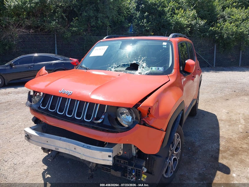 2015 Jeep Renegade VIN ZACCJBBT0FPC28127 IAAI salvage auction — FRONT END, Wait Title, sold $500 on 2026-08-21 (photo 2)