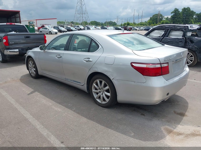 2008 Lexus Ls 460 VIN JTHBL46FX85066569 IAAI salvage auction — NORMAL WEAR, Clear (Tennessee), sold $225 on 2026-07-28 (photo 3)