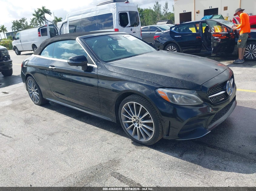 2021 Mercedes-benz C class VIN W1KWK8DB9MG067875 IAAI salvage auction — ENGINE DAMAGE, Rebuildable (Florida), sold $25 on 2026-07-23 (photo 1)