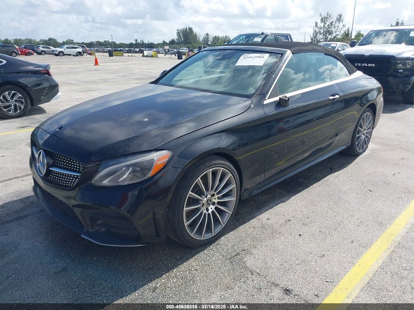 2021 Mercedes-benz C class VIN W1KWK8DB9MG067875 IAAI salvage auction — ENGINE DAMAGE, Rebuildable (Florida), sold $25 on 2026-07-23 (photo 2)