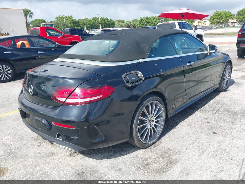 2021 Mercedes-benz C class VIN W1KWK8DB9MG067875 IAAI salvage auction — ENGINE DAMAGE, Rebuildable (Florida), sold $25 on 2026-07-23 (photo 4)