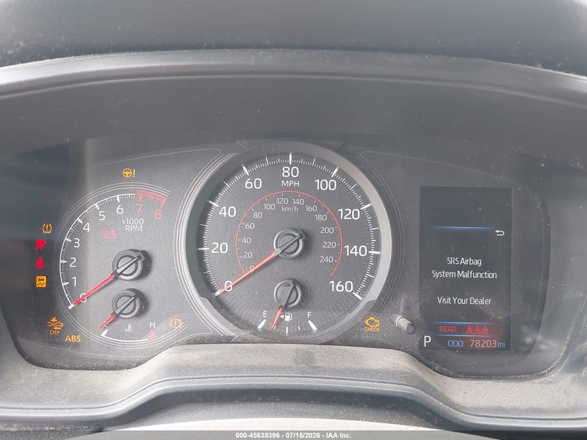 2020 Toyota Corolla VIN JTDS4RCE3LJ000467 IAAI salvage auction — FRONT END, Original (Texas), sold $1,650 on 2026-08-28 (photo 7)