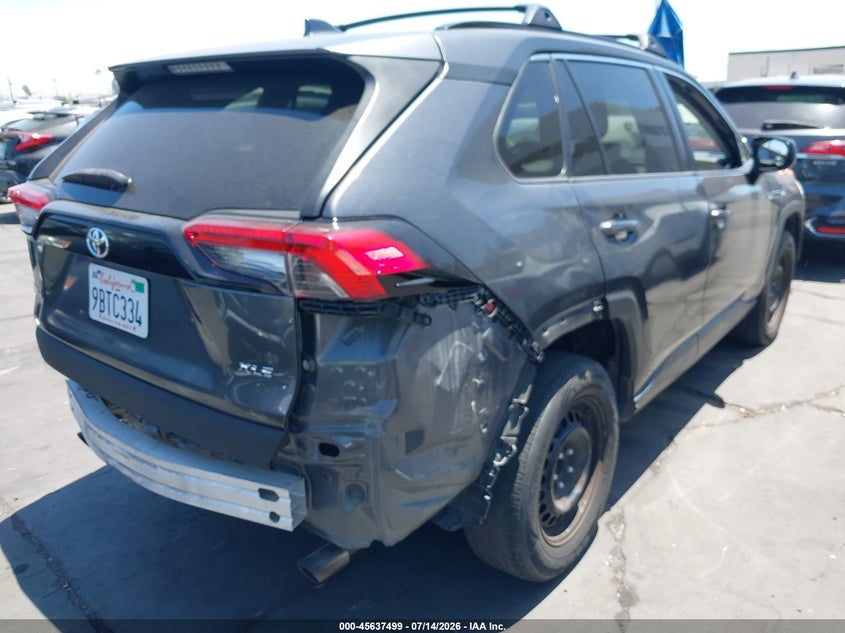 2019 Toyota Rav 4 VIN 2T3H1RFV9KW041667 IAAI salvage auction — REAR END, Salvage Title, sold $6,600 on 2026-07-25 (photo 4)
