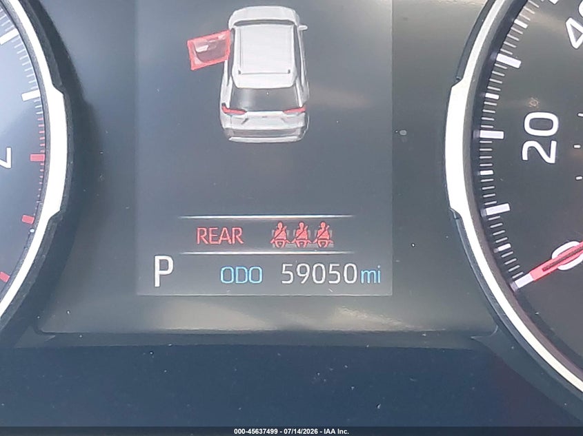 2019 Toyota Rav 4 VIN 2T3H1RFV9KW041667 IAAI salvage auction — REAR END, Salvage Title, sold $6,600 on 2026-07-25 (photo 7)