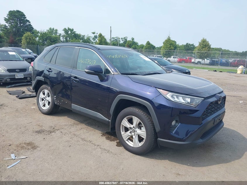 2021 Toyota Rav 4 VIN 2T3P1RFV2MW217988 IAAI salvage auction — REAR END, Salvage (Virginia), sold $9,600 on 2026-07-31 (photo 1)