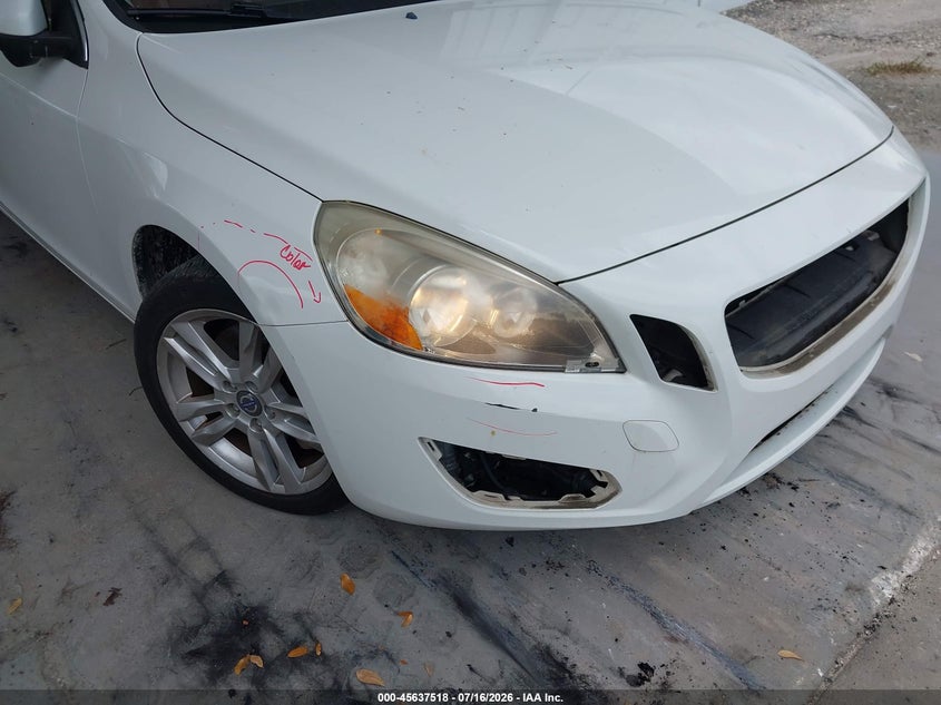 2012 Volvo S60 VIN YV1622FS2C2137260 IAAI salvage auction — FRONT END, Salvage Title, sold $775 on 2026-08-12 (photo 6)