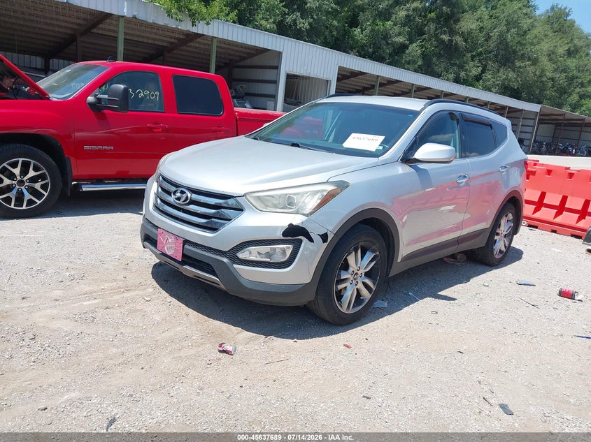 2013 Hyundai Santa fe VIN 5XYZUDLA3DG053590 IAAI salvage auction — NORMAL WEAR, Salvage Title, sold $550 on 2026-07-29 (photo 2)