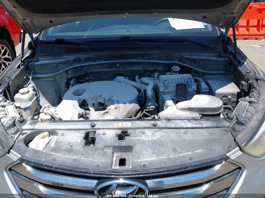 2013 Hyundai Santa fe VIN 5XYZUDLA3DG053590 IAAI salvage auction — NORMAL WEAR, Salvage Title, sold $550 on 2026-07-29 (photo 6)
