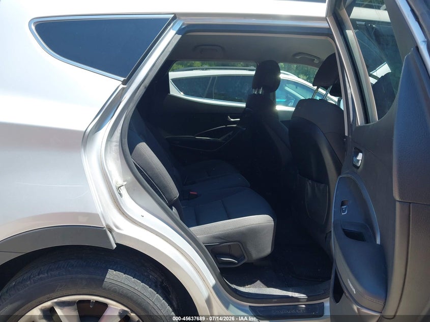 2013 Hyundai Santa fe VIN 5XYZUDLA3DG053590 IAAI salvage auction — NORMAL WEAR, Salvage Title, sold $550 on 2026-07-29 (photo 8)