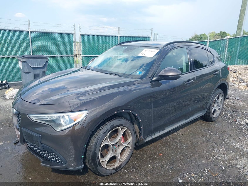 2018 Alfa romeo Stelvio VIN ZASFAKPN3J7B71572 IAAI salvage auction — FRONT END, Clear (Virginia), sold $3,700 on 2026-08-17 (photo 2)