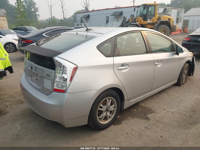 2010 Toyota Prius VIN JTDKN3DU5A0021159 IAAI salvage auction — LEFT FRONT, Salvage - Greater Than 75% (Maryland), sold $1,150 on 2026-08-01 (photo 4)