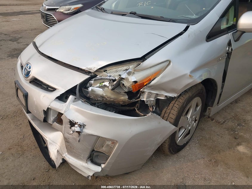 2010 Toyota Prius VIN JTDKN3DU5A0021159 IAAI salvage auction — LEFT FRONT, Salvage - Greater Than 75% (Maryland), sold $1,150 on 2026-08-01 (photo 6)