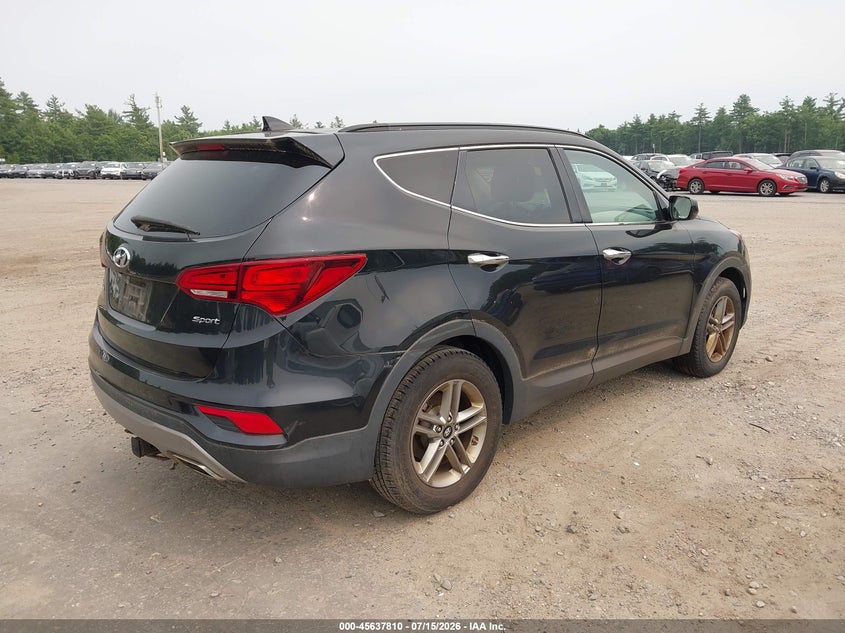 2017 Hyundai Santa fe VIN 5XYZU3LB0HG399492 IAAI salvage auction — NORMAL WEAR, Clear (Massachusetts), sold $2,250 on 2026-07-31 (photo 4)