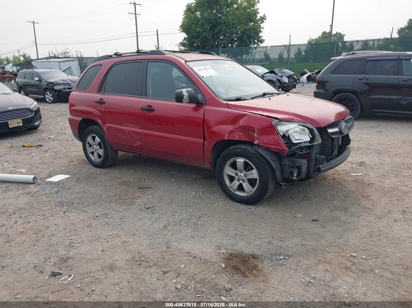 2009 Kia Sportage VIN KNDJF724097641293 IAAI salvage auction — FRONT END, Salvage (Pennsylvania), sold $500 on 2026-08-02 (photo 1)