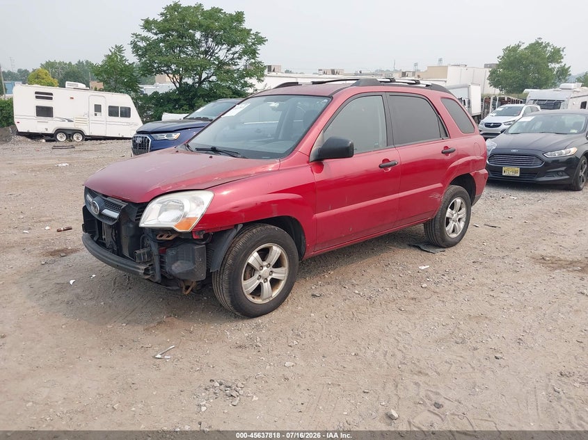 2009 Kia Sportage VIN KNDJF724097641293 IAAI salvage auction — FRONT END, Salvage (Pennsylvania), sold $500 on 2026-08-02 (photo 2)