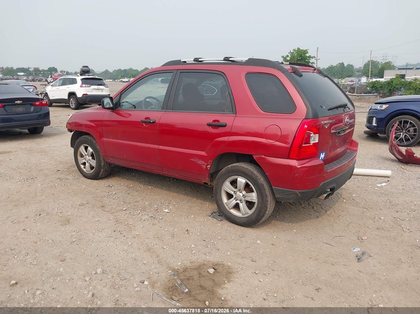 2009 Kia Sportage VIN KNDJF724097641293 IAAI salvage auction — FRONT END, Salvage (Pennsylvania), sold $500 on 2026-08-02 (photo 3)