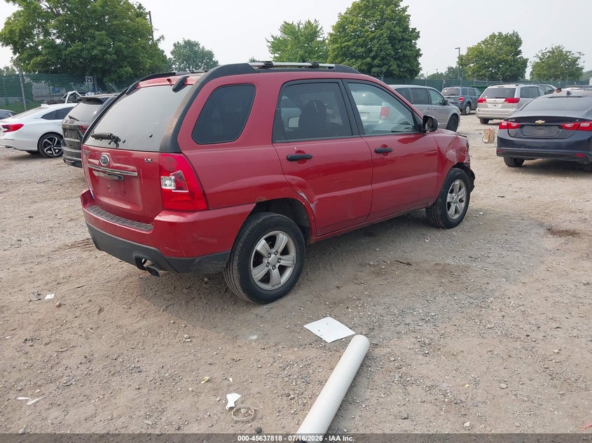 2009 Kia Sportage VIN KNDJF724097641293 IAAI salvage auction — FRONT END, Salvage (Pennsylvania), sold $500 on 2026-08-02 (photo 4)