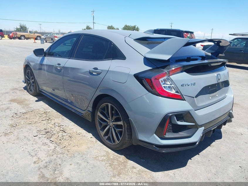 2021 Honda Civic VIN SHHFK7H41MU411658 IAAI salvage auction — REAR END, Wait Title, sold $4,850 on 2026-08-01 (photo 3)