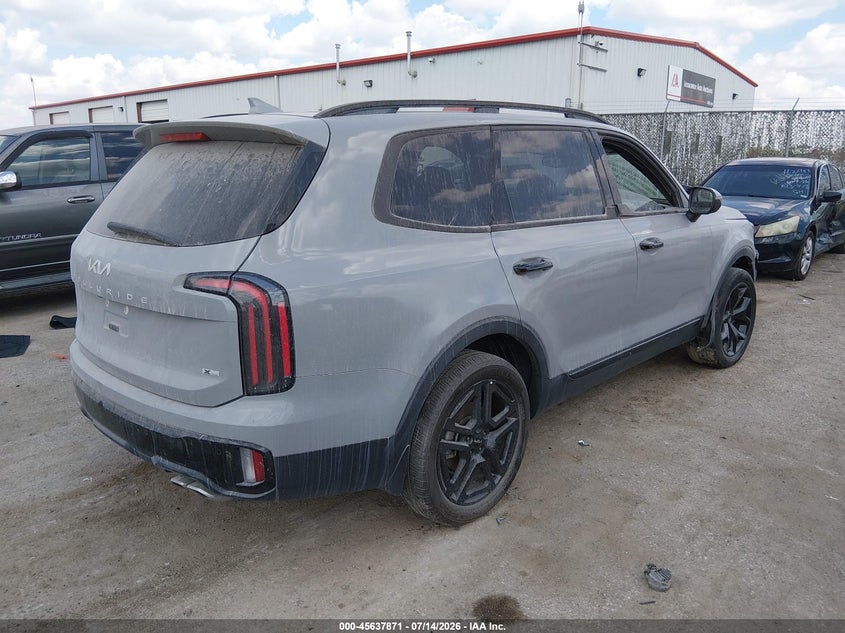 2024 Kia Telluride VIN 5XYP3DGC0RG518680 IAAI salvage auction — FRONT END, Salvage (California), sold $11,100 on 2026-07-17 (photo 4)