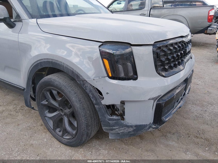 2024 Kia Telluride VIN 5XYP3DGC0RG518680 IAAI salvage auction — FRONT END, Salvage (California), sold $11,100 on 2026-07-17 (photo 6)