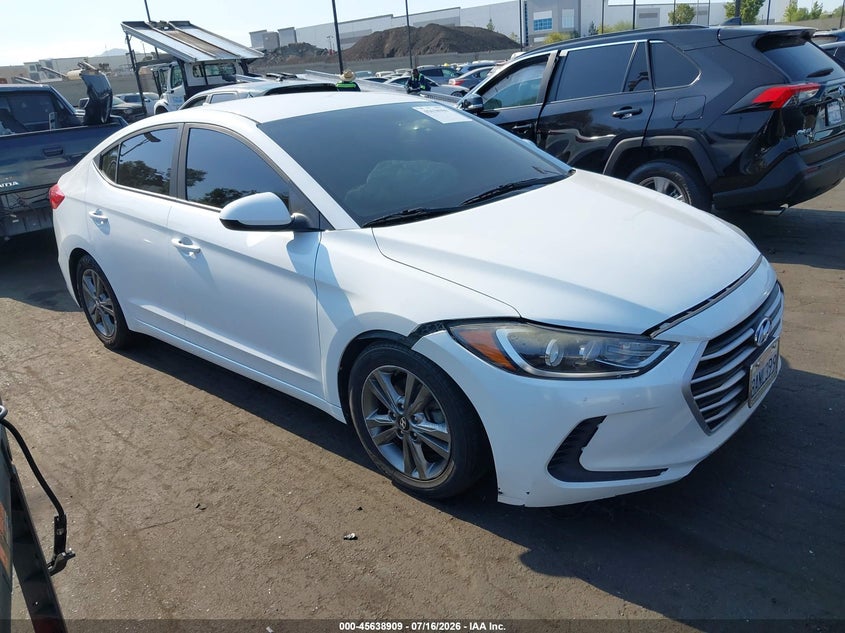 2018 Hyundai Elantra VIN 5NPD84LF2JH237465 IAAI salvage auction — FRONT END, Salvage Title, sold $1,100 on 2026-07-31 (photo 1)