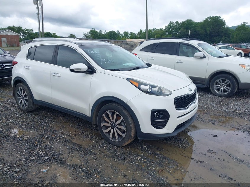 2017 Kia Sportage VIN KNDPN3AC0H7227153 IAAI salvage auction — ENGINE DAMAGE, Salvage Title, sold $2,450 on 2026-07-17 (photo 1)
