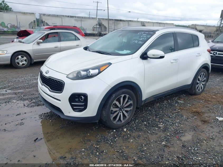2017 Kia Sportage VIN KNDPN3AC0H7227153 IAAI salvage auction — ENGINE DAMAGE, Salvage Title, sold $2,450 on 2026-07-17 (photo 2)