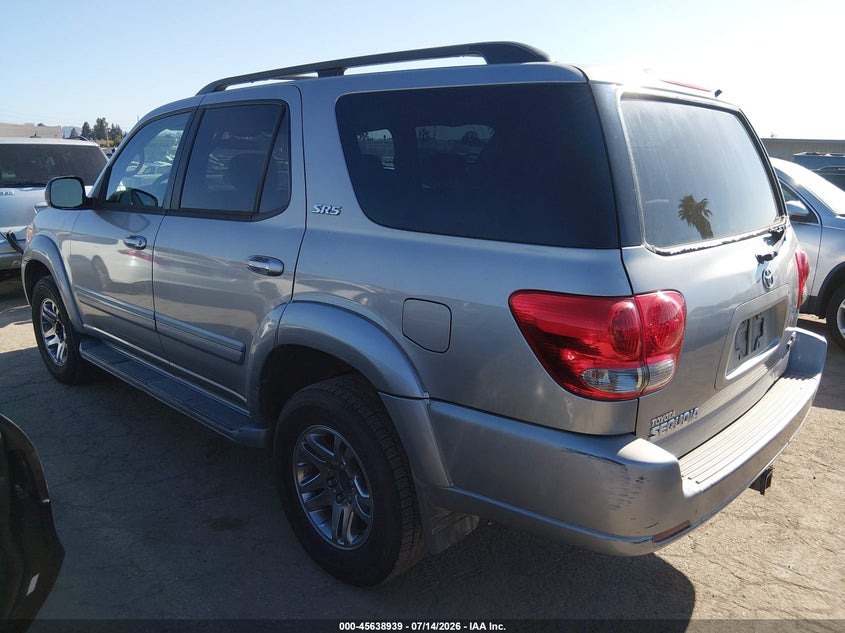 2005 Toyota Sequoia VIN 5TDZT34A15S262682 IAAI salvage auction — FRONT END, Clear - Dealer Only (California), sold $1,300 on 2026-07-22 (photo 3)