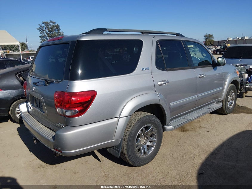 2005 Toyota Sequoia VIN 5TDZT34A15S262682 IAAI salvage auction — FRONT END, Clear - Dealer Only (California), sold $1,300 on 2026-07-22 (photo 4)