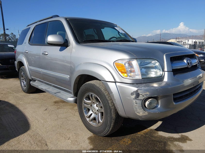 2005 Toyota Sequoia VIN 5TDZT34A15S262682 IAAI salvage auction — FRONT END, Clear - Dealer Only (California), sold $1,300 on 2026-07-22 (photo 6)