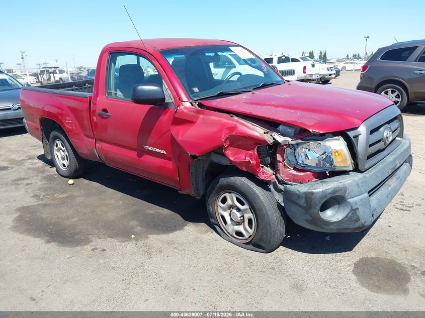 2010 Toyota Tacoma VIN 5TENX4CN5AZ705443 IAAI salvage auction — RIGHT FRONT, Salvage (California), sold $225 on 2026-07-29 (photo 1)