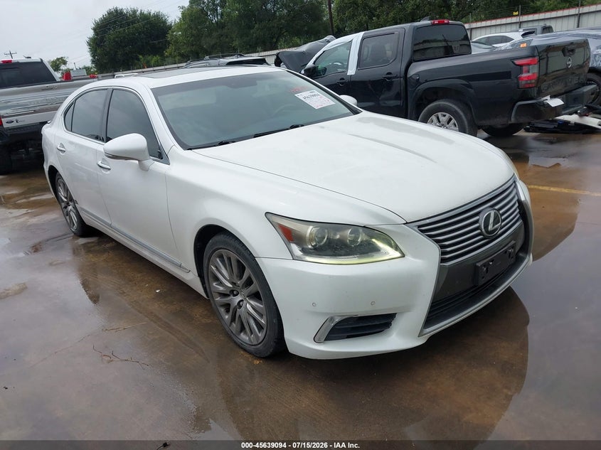 2014 Lexus Ls VIN JTHGL5EF2E5051864 IAAI salvage auction — REAR END, Original (Texas), sold $8,650 on 2026-09-08 (photo 1)