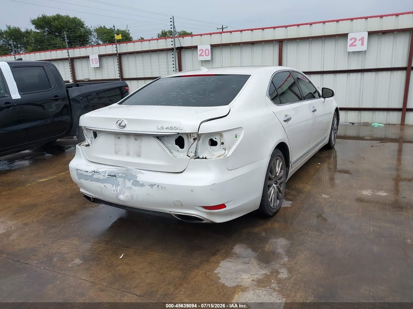 2014 Lexus Ls VIN JTHGL5EF2E5051864 IAAI salvage auction — REAR END, Original (Texas), sold $8,650 on 2026-09-08 (photo 4)