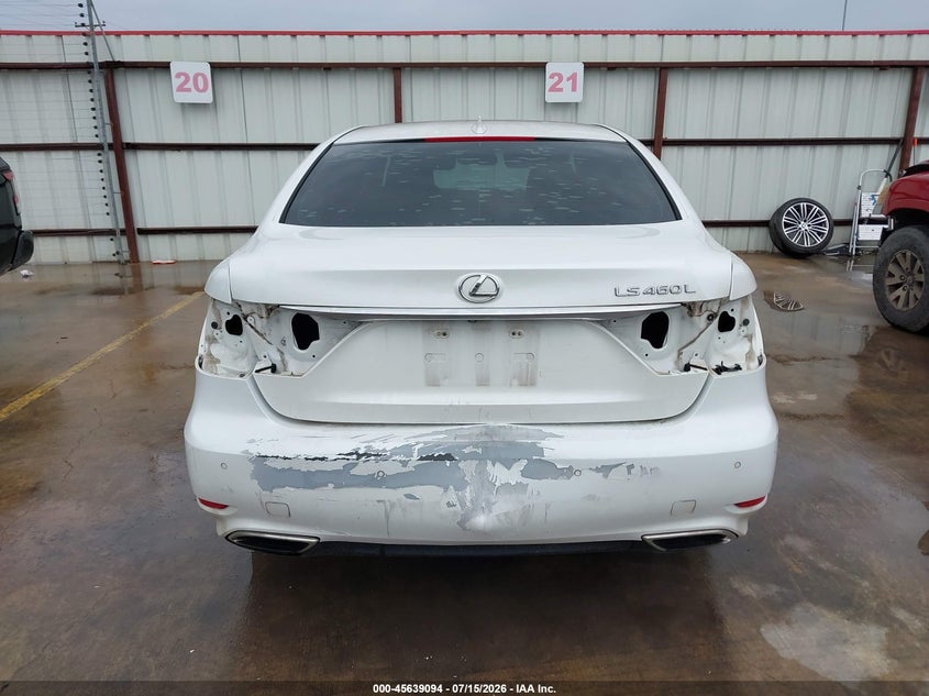 2014 Lexus Ls VIN JTHGL5EF2E5051864 IAAI salvage auction — REAR END, Original (Texas), sold $8,650 on 2026-09-08 (photo 6)